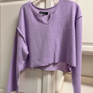 Urban Outfitters Lavender Knit Sweatshirt